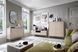 Стол туалетный Perfect Home Мона/Mona с 2 ящиками и золотыми ножками MT104 Кашемир