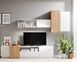Стінка Perfect Home 3Д / 3D Білий/дуб крафт золотий