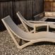 Комплект 2 шезлонга Onto Siesta Slim + Стол Siesta Ocean Side Table - Taupe
