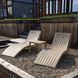 Комплект 2 шезлонга Onto Siesta Slim + Стол Siesta Ocean Side Table - Taupe