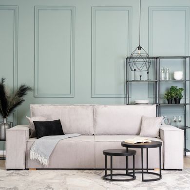Диван MEBEL ELITE AMIR 247 см Серый