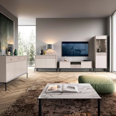 Комод MEBEL ELITE MARCOS 154 Белый реальная фотография
