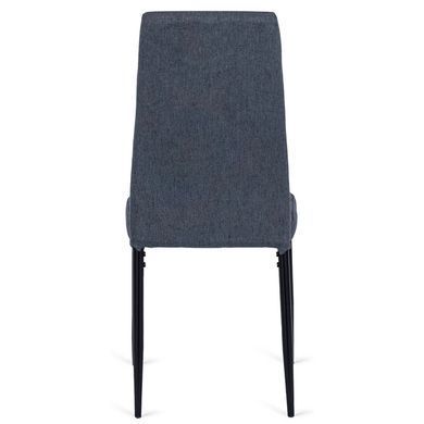 Комплект стол раскладной MEBEL ELITE CLARK 120(160)х80 см Дуб артизан/черный +4 стула TEX Темно серый реальная фотография