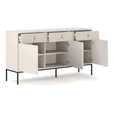 Комод MEBEL ELITE MARCOS 154 Белый реальная фотография