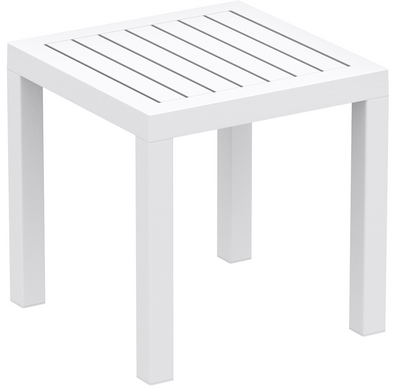 Комплект із 2 шезлонгів Onto Siesta Slim + Стіл Siesta Ocean Side Table - White жива фотографія