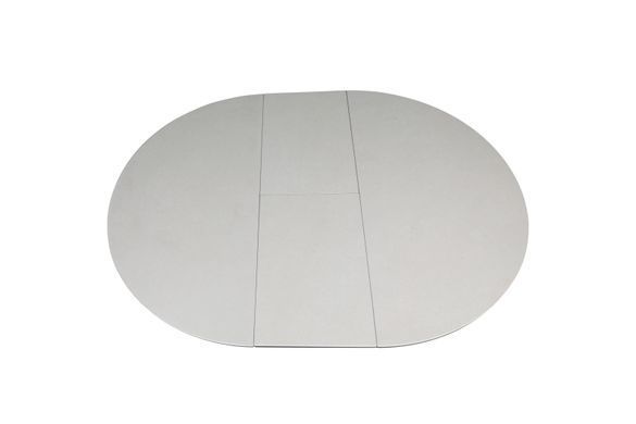Стіл розкладний GENEWA CERAMIC Intarsio 105(140)x105 бежевий/чорний жива фотографія
