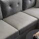 Кутовий диван універсальний оксамитовий MEBEL ELITE MATEO Velvet 248 см Сірий Правий