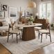 Стіл MEBEL ELITE GIANNI 180х90 Травертин/Горіх