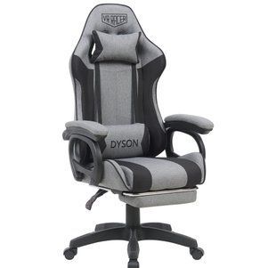 Комп'ютерне крісло VR Racer Textile Dyson AMF Темно-сірий/чорний жива фотографія