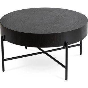 Журнальний столик MEBEL ELITE BELIEF 80x80 Чорний жива фотографія