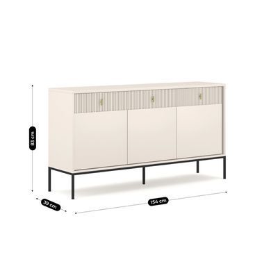 Комод MEBEL ELITE MARCOS 154 Кашемир реальная фотография