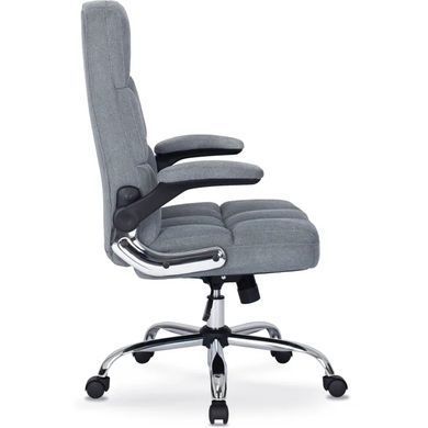 Стілець офісний поворотний MEBEL ELITE OLMO / LONDON тканина Сірий жива фотографія