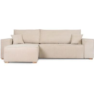Кутовий диван універсальний MEBEL ELITE FILO 262 см тканина Бежевий
