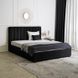 Кровать двуспальная бархатная 160x200 MEBEL ELITE MARI Velvet Черный реальная фотография