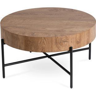 Журнальний столик MEBEL ELITE BELIEF 80x80 Дуб жива фотографія