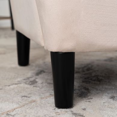 Крісло м'яке оксамитове MEBEL ELITE KLARIS 2 Velvet Беж