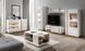 Вітрина висока Perfect Home Арко / Arco 1-дверна 1D1W/60 Білий глянець/дуб грандсон