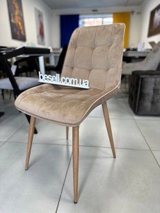 Стул CHIC D Velvet Signal Бежевый реальная фотография