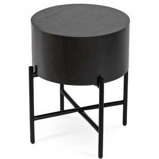 Журнальний столик MEBEL ELITE CEVES 40x40&nbsp;Чорний жива фотографія