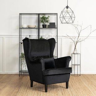 Крісло м'яке оксамитове MEBEL ELITE KLARIS 2 Velvet Чорний