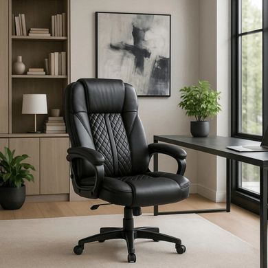 Стул офисный поворотный MEBEL ELITE PHONIX Черный реальная фотография