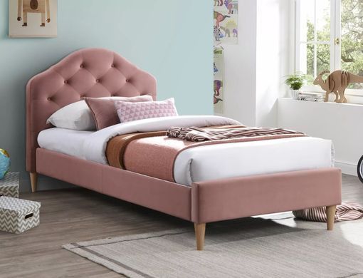Ліжко CHLOE VELVET Signal 90x200 Антична Троянда жива фотографія