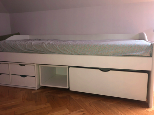 Ліжко дитяче FLORO 2 Halmar 96x209 жива фотографія