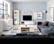 Вітрина низька Perfect Home Арко / Arco 1-дверна 1D1W/72 Білий глянець/дуб грандсон