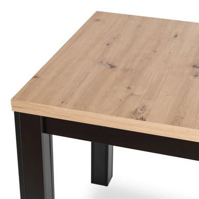 Стол раскладной MEBEL ELITE MAX 80 (160)80см Дуб артизан / Черный реальная фотография