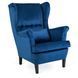 Крісло м'яке оксамитове MEBEL ELITE KLARIS 2 Velvet Синій
