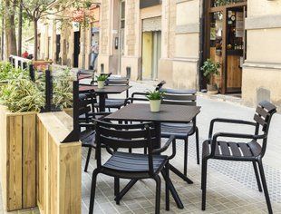 Комплект мебели для кафе Onto Siesta Paris with Sky Black