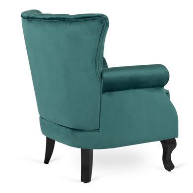 Кресло мягкое бархатное MEBEL ELITE MALLO Velvet Зеленый