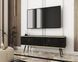 Тумба под ТВ Perfect Home Оро / Oro RTV135 черный Черный мрамор реальная фотография