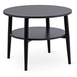 Журнальний столик MEBEL ELITE PAULO 60x60 Чорний жива фотографія