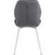 Стул бархатный MEBEL ELITE LUCKY Velvet, Серый/Белый