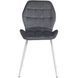 Стул бархатный MEBEL ELITE LUCKY Velvet, Серый/Белый