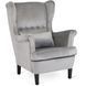 Крісло м'яке оксамитове MEBEL ELITE KLARIS 2 Velvet Сірий