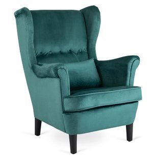 Крісло м'яке оксамитове MEBEL ELITE KLARIS 2 Velvet Зелений