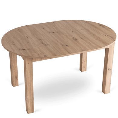 Комплект стіл MEBEL ELITE HARRY 102(142)х102 см,, дубовий ремісник, та 6 стільців FREDY, сірого кольору жива фотографія