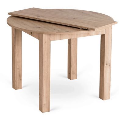 Комплект стіл MEBEL ELITE HARRY 102(142)х102 см,, дубовий ремісник, та 6 стільців FREDY, сірого кольору жива фотографія