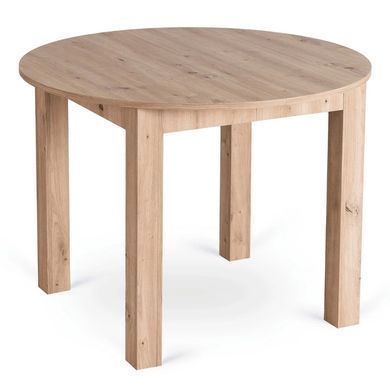 Комплект стіл MEBEL ELITE HARRY 102(142)х102 см,, дубовий ремісник, та 6 стільців FREDY, сірого кольору жива фотографія