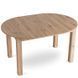 Комплект стіл MEBEL ELITE HARRY 102(142)х102 см,, дубовий ремісник, та 6 стільців FREDY, сірого кольору