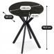 Стол MEBEL ELITE LAUREN 60X60 Черный