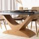 Стол раскладной MEBEL ELITE ALICANTE 160(200)х90 см Белый мрамор/Дуб