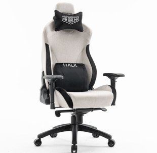 Комп'ютерне крісло VR Racer Textile Halk AMF Сірий жива фотографія
