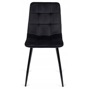 Комплект стіл MEBEL ELITE HARRY 102(142)х102 см дуб Artisan/чорний, та 4 стільців PERU, чорного кольору жива фотографія