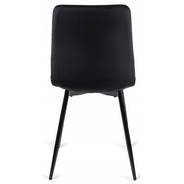 Комплект стіл MEBEL ELITE HARRY 102(142)х102 см дуб Artisan/чорний, та 4 стільців PERU, чорного кольору жива фотографія