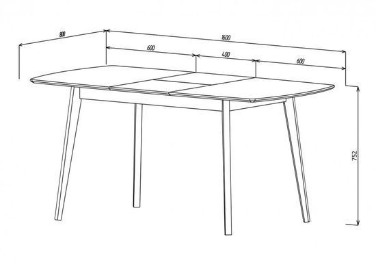 Стіл розкладний EXEN II Intarsio 120(160)x80 Крем жива фотографія