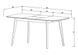 Стіл розкладний EXEN II Intarsio 120(160)x80 Крем