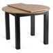 Комплект стіл MEBEL ELITE HARRY 102(142)х102 см дуб Artisan/чорний, та 4 стільців PERU, чорного кольору